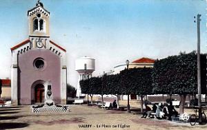 Valmy - Place de l'Eglise - Colorisee